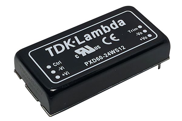 TDK-Lambda PXD60 DC-DC Converter, 24V dc/ 2.5A Output, 9 → 36 V dc Input, 60W, PCB Mount, +105°C Max Temp -40°C