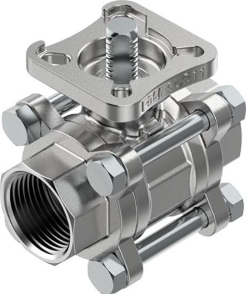Festo Stainless Steel 2 Way, Ball Valve, Threaded, NPT 1in, 25mm