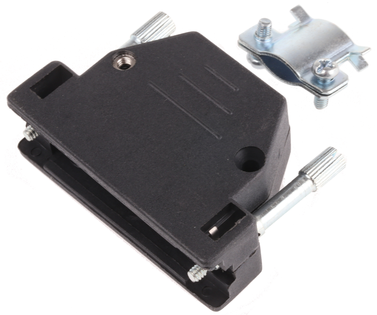 MH Connectors MHED Series ABS D Sub Backshell, 25 Way, Strain Relief