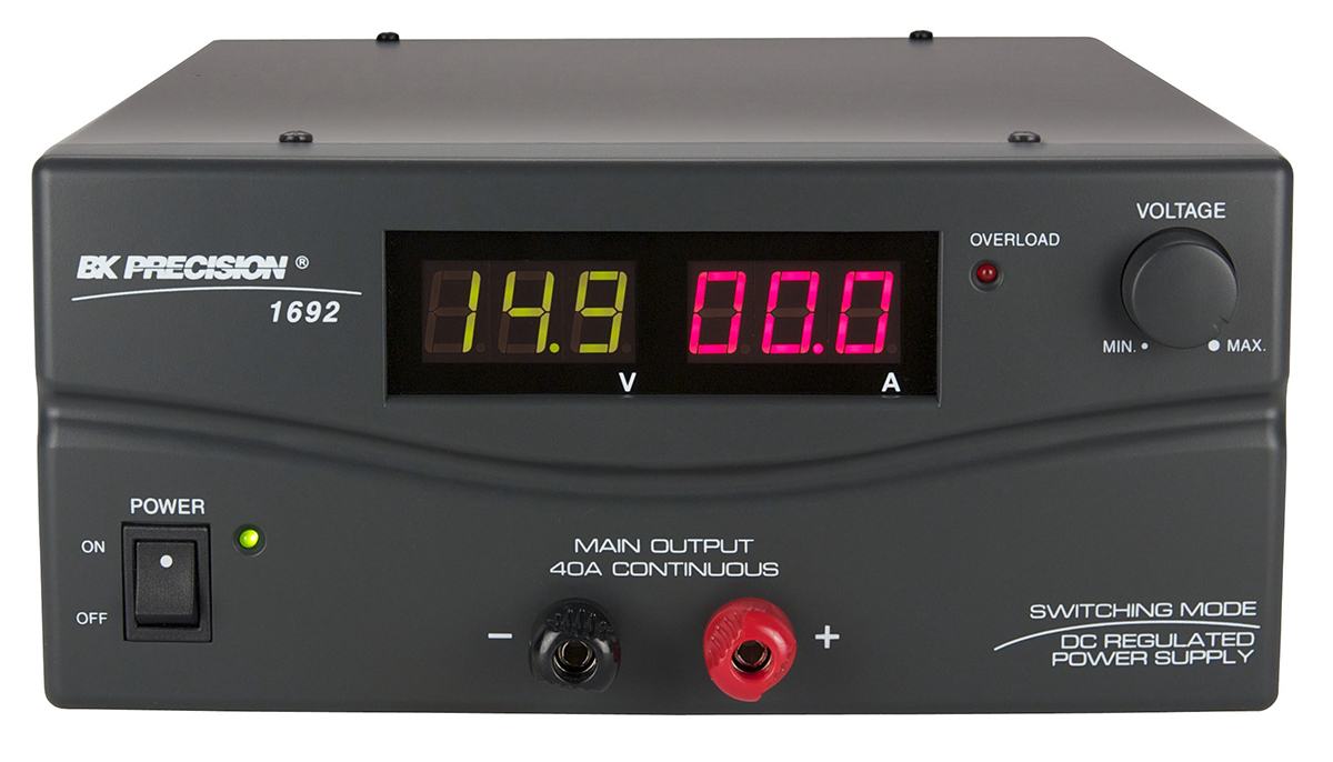 BK Precision 1692 Series Digital Bench Power Supply, 0 → 15V, 40A, 1-Output, 600W