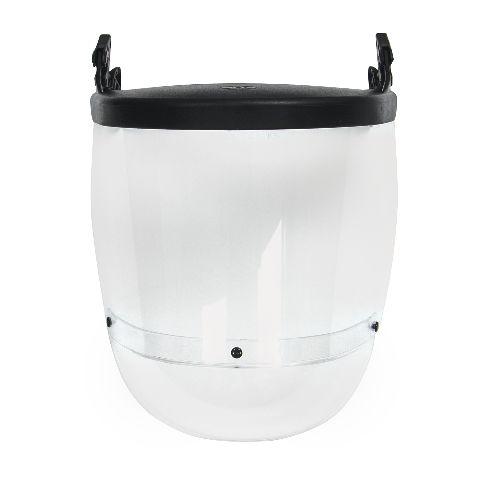 JSP Clear PC Visor with Brow, Chin Guard , Resistant To Flying Particles, Liquids
