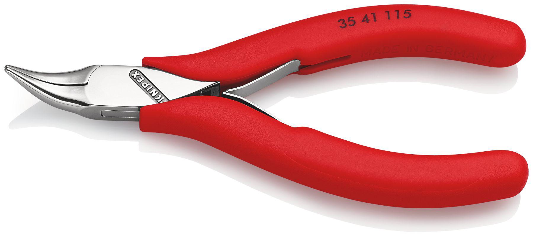Knipex Pliers, 120 mm Overall, Angled Tip, 22,5mm Jaw