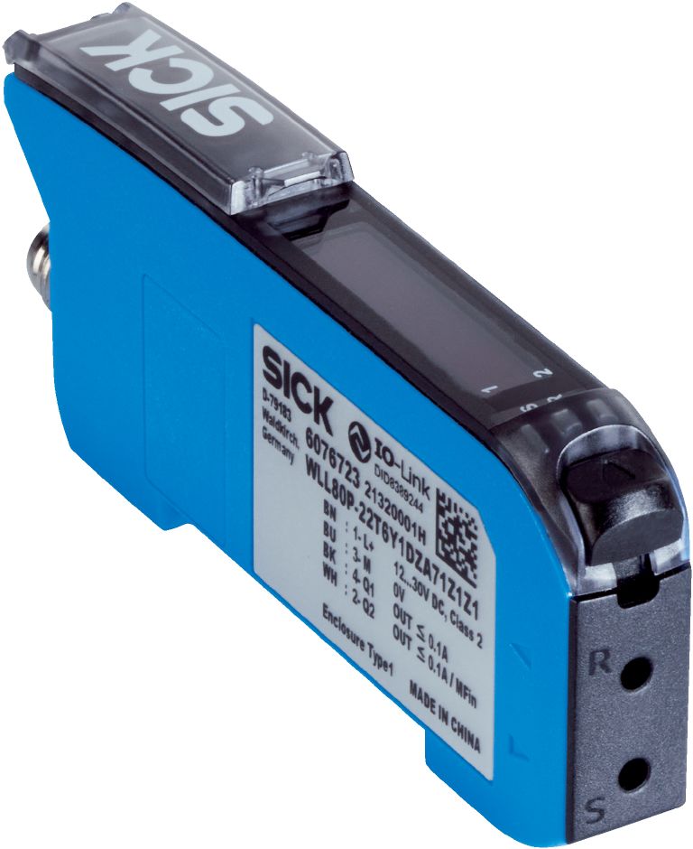 SICK Fibre Optic Sensor, PNP/NPN Output IO-Link, IP54, 12 → 30 V dc