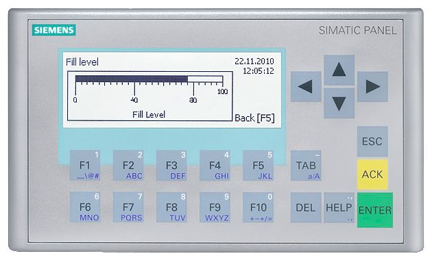 Siemens 6AV2128 Series KP300 Basic HMI Panel - 3.6 in, TFT Display, 240 x 80