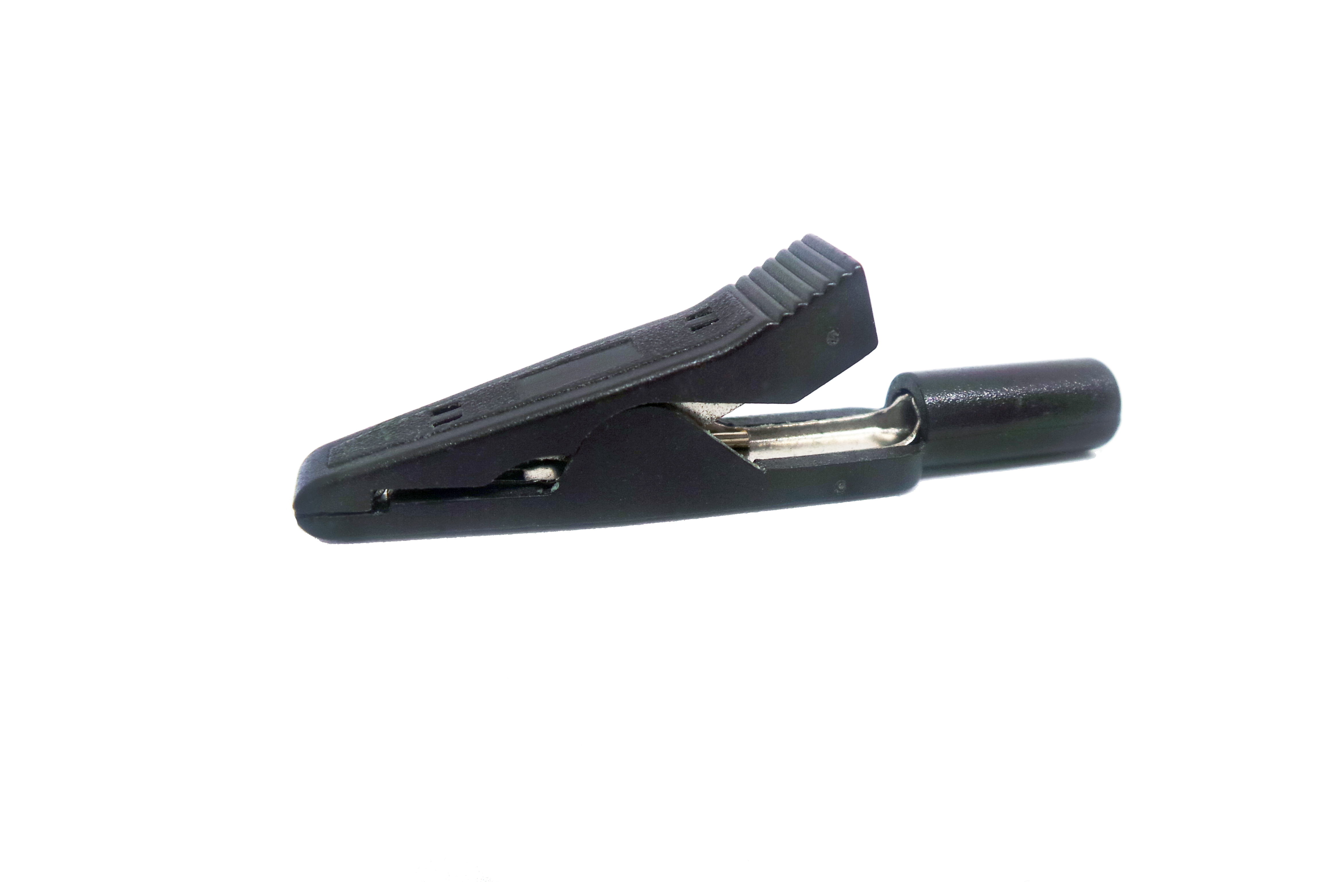 RS PRO Crocodile Clip, Nickel Plated Brass Contact, 8A, Black