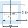 Schneider Electric Grey Steel Grille, 90 x 340 x 340mm