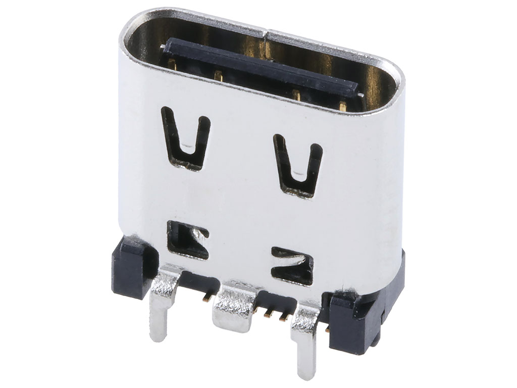 Molex Vertical, SMT, Socket- Single Port Type Type C 2.0 USB Connector