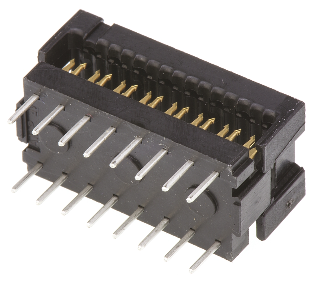 TE Connectivity 16-Way IDC Connector Plug for Cable Mount, 2-Row