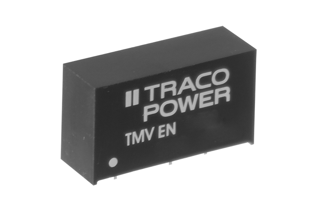 TRACOPOWER TMV EN DC-DC Converter, 15V dc/ 65mA Output, 4.5 → 5.5 V dc Input, 1W, Through Hole, +85°C Max Temp