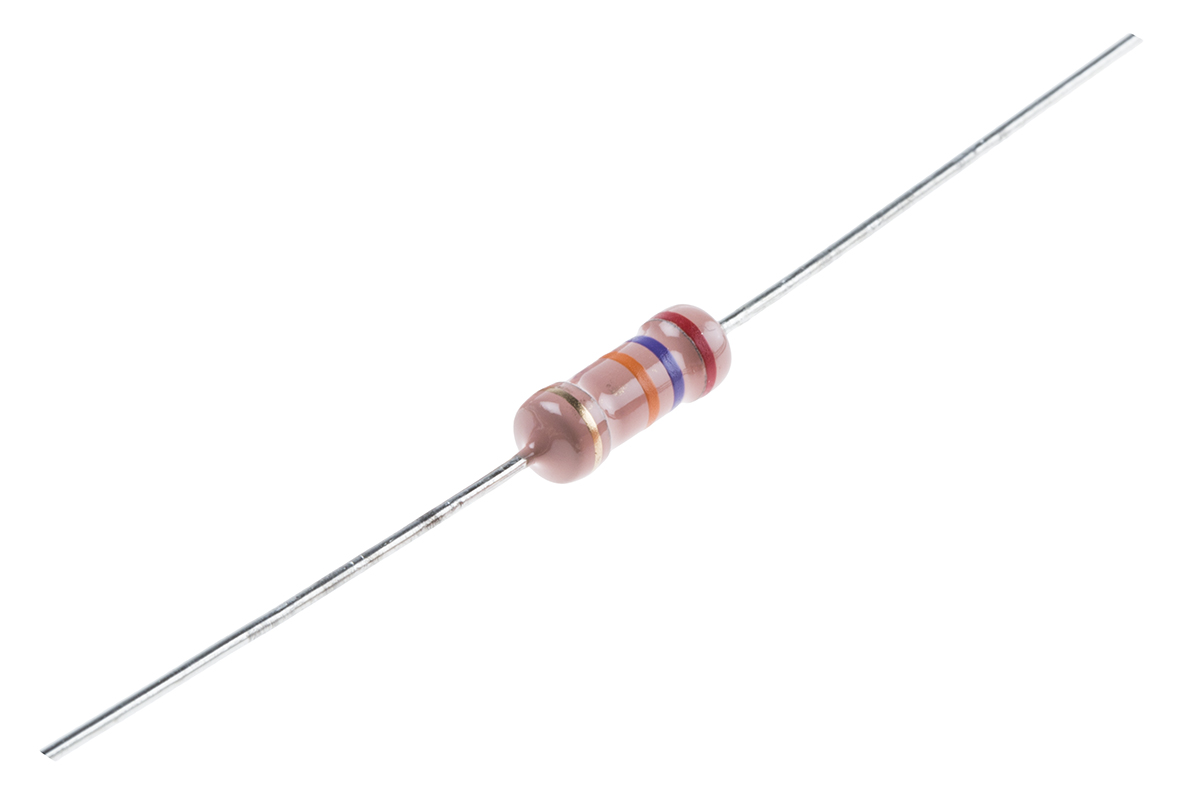 RS PRO 27kΩ Carbon Film Resistor 2W ±5%