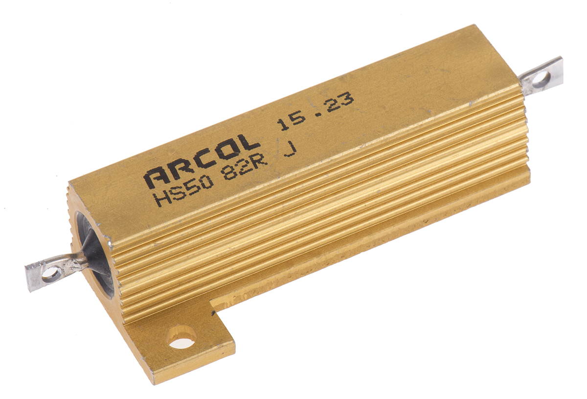 Arcol, 82Ω 50W Wire Wound Chassis Mount Resistor HS50 82R J ±5%