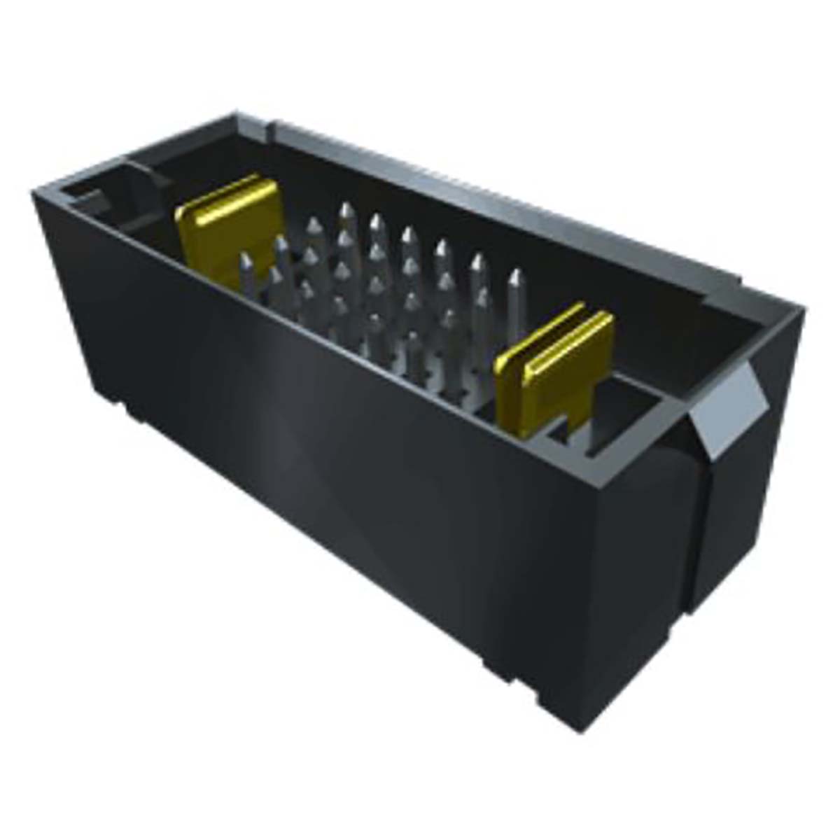 Samtec MPTC Series Vertical Through Hole PCB Header, 18 Contact(s), 5 mm Pitch, 2 Row, Shrouded