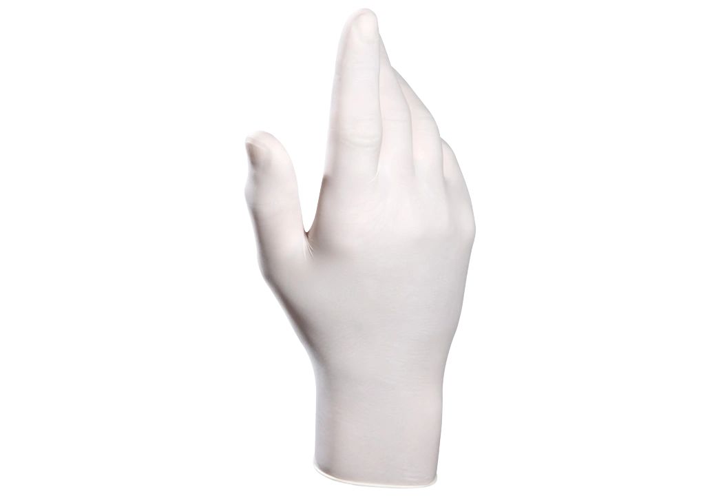 Mapa Solo 988 Beige Powdered Natural Latex Disposable Gloves, Size 9, 100Gloves per Pack