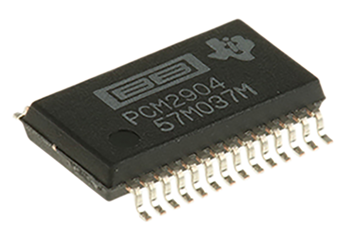 PCM2904DB, Audio Codec IC, 2-Channel, 28-Pin SSOP