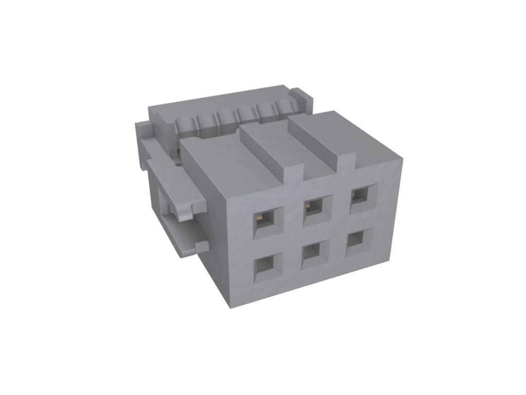 Amphenol ICC 6-Way IDC Connector Socket, 2-Row