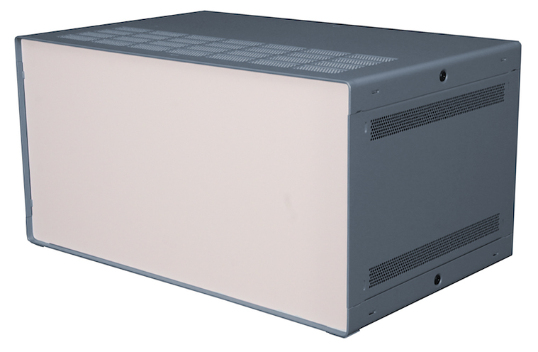 RS PRO Grey Extruded Aluminium Enclosure, IP30, Grey Lid, 279 x 432 x 175mm