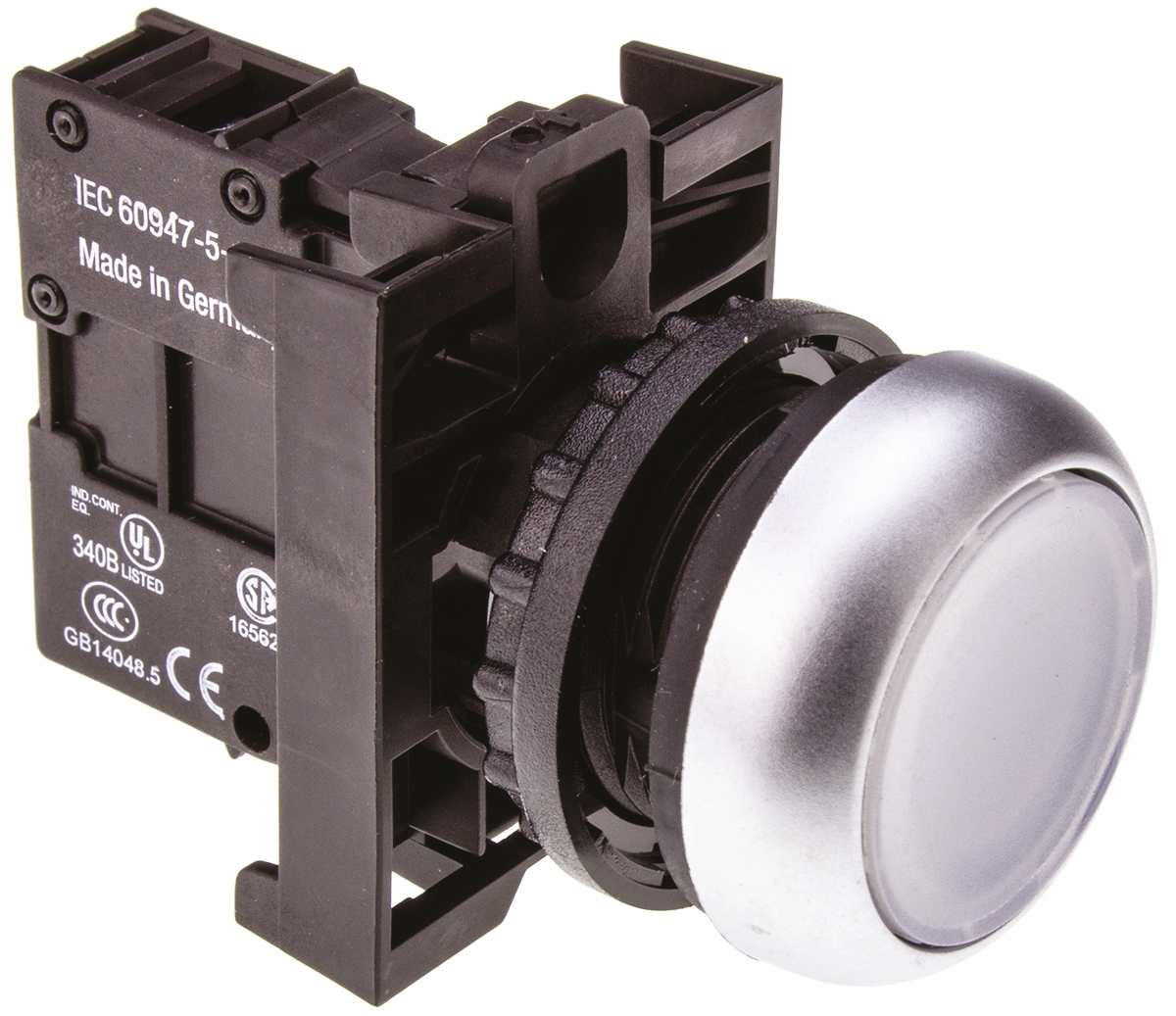 Eaton RMQ Titan M22 Series White Illuminated Momentary Push Button Head, 22mm Cutout, IP69K