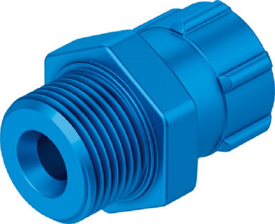 Festo CK Series Straight Fitting, G 1/8 Male to Push In 8 mm, Threaded-to-Tube Connection Style, 2028