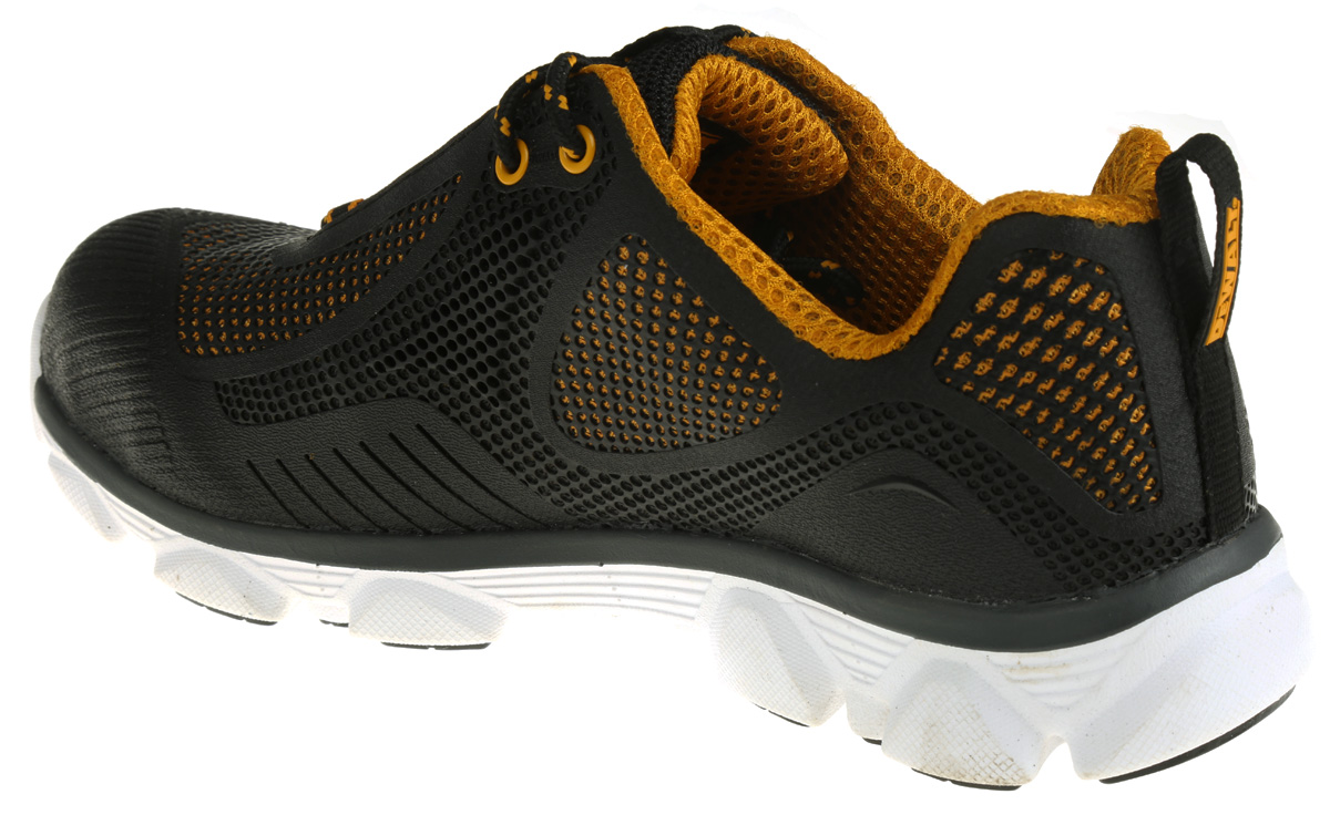 DeWALT Krypton Men's Black, White, Yellow Stainless Steel Toe Capped Safety Trainers, UK 7, EU 41