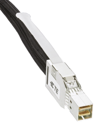 TE Connectivity Male Internal Mini-SAS HD to Male External Mini-SAS HD Serial Cable 3m