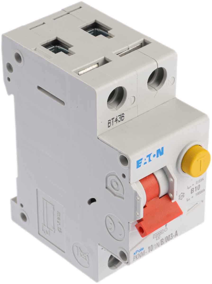 Eaton RCD, 10A, 2 Pole, 30mA, Type B, 230V ac