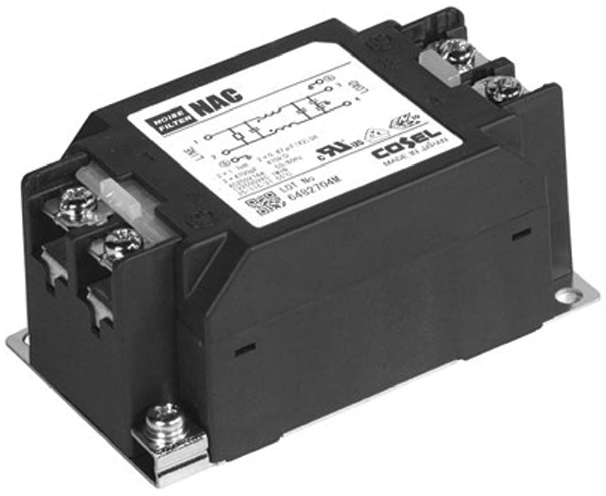 Cosel, NAC 30A 250 V ac/dc 150 kHz → 1MHz, Panel Mount RFI Filter, Screw, Single Phase