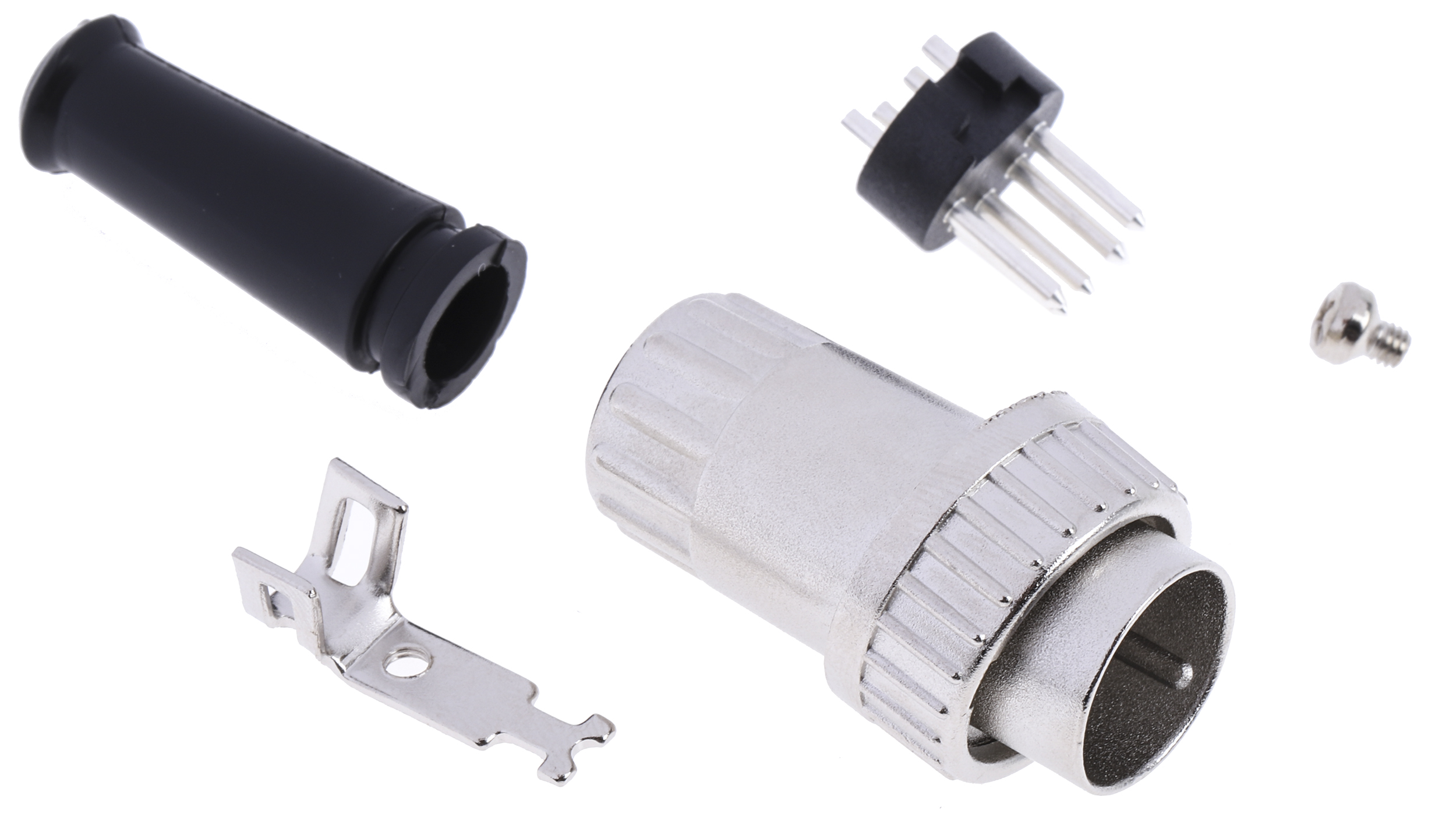 RS PRO 5 Pole Din Plug, 1A, 100 V ac, Bayonet, Male, Cable Mount