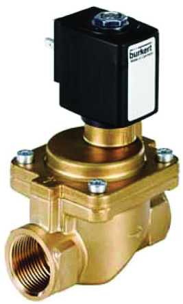 Burkert Solenoid Valve 221864, 2 Port, NC, 230 V ac