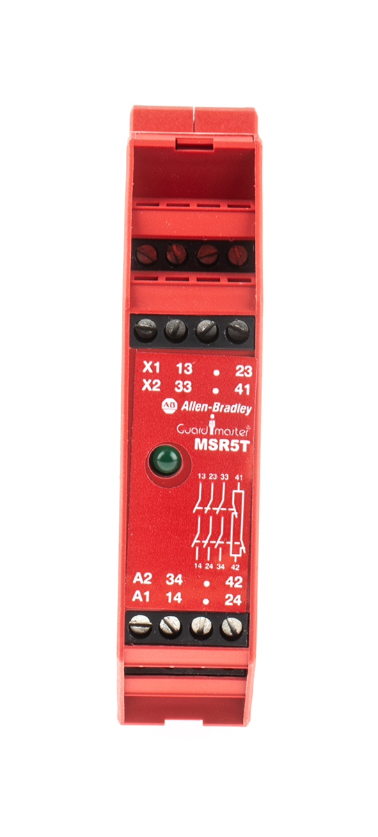 Allen Bradley 440R / MSR5T 1 Auxiliary Contacts Safety Relay 24V ac/dc, Single Channel 3 Safety Contacts