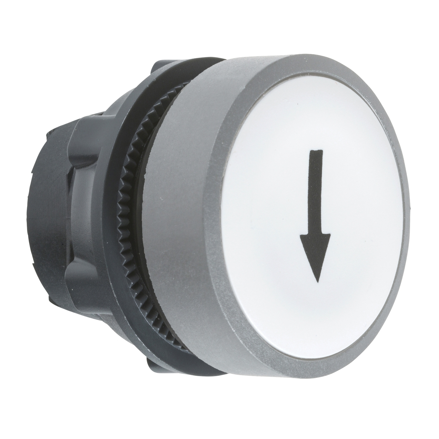 Schneider Electric Harmony XB5 Series White Spring Return Push Button Head, 22mm Cutout, IP66, IP67