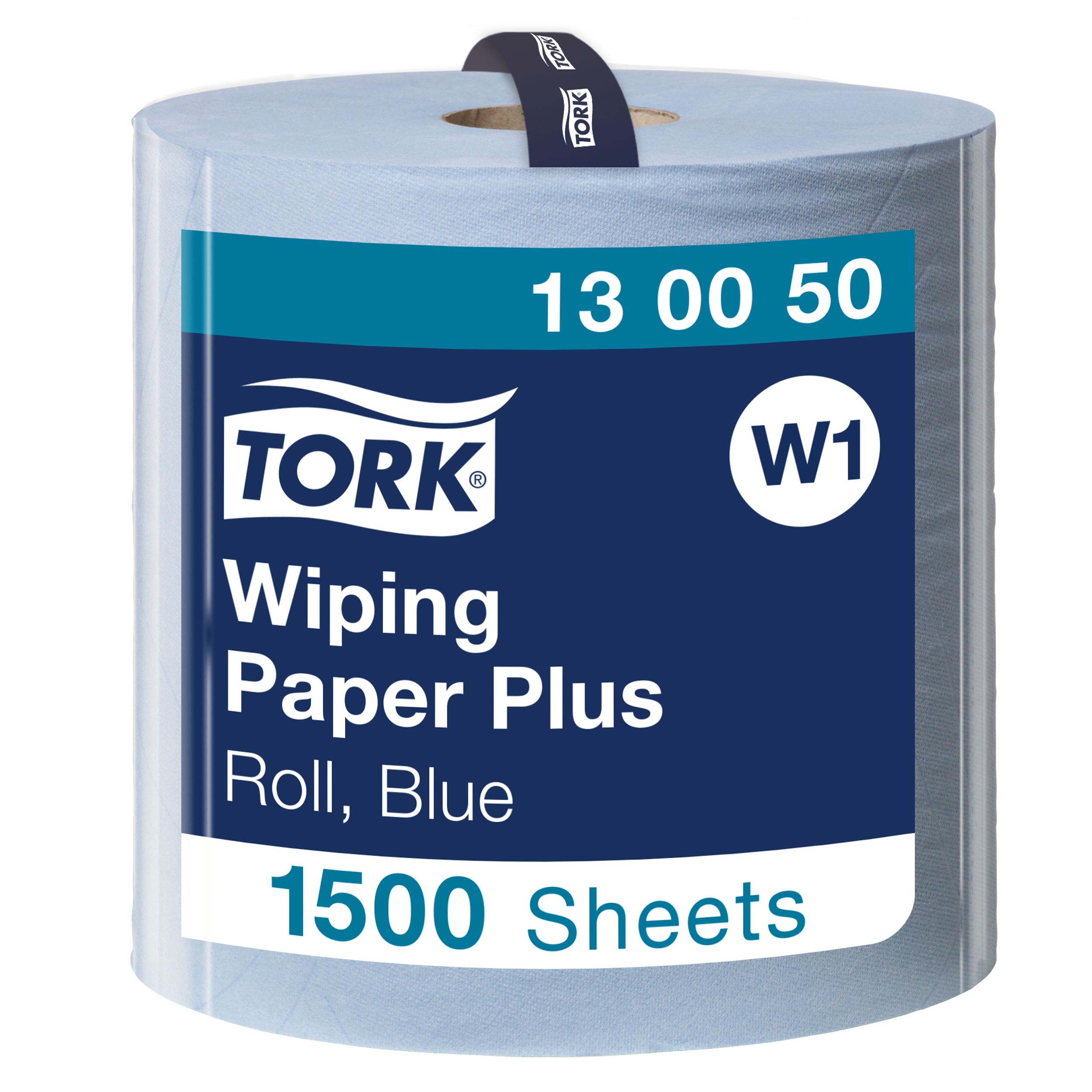 Tork Wiping Paper Plus Rolled Blue Paper Towel, 510 m x 369mm, 2-Ply, 1500 Sheets