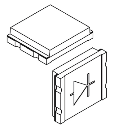 Vishay, TEMD5010X01 IR + Visible Light Si Photodiode, Surface Mount