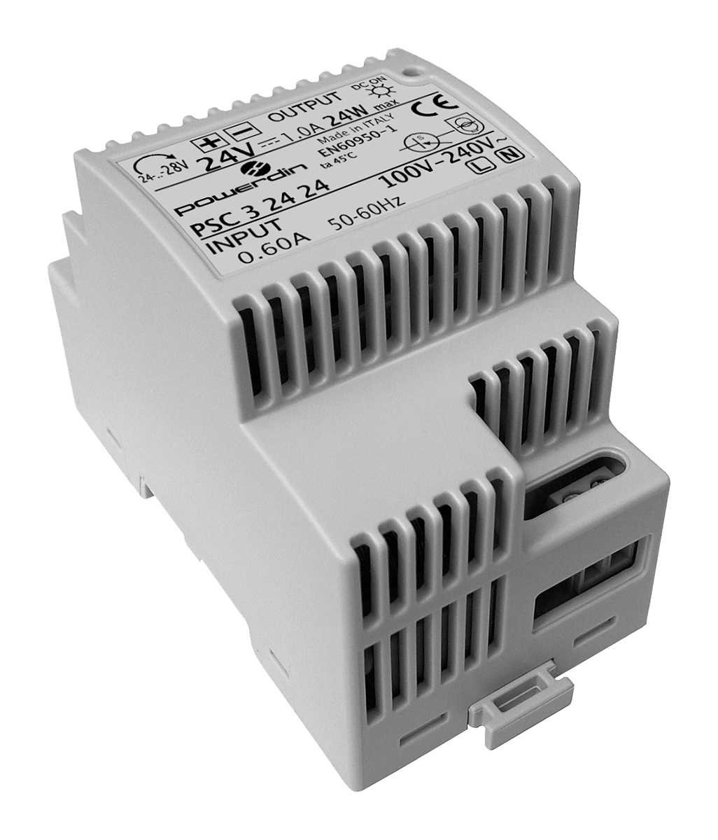Comatec PSC DIN Rail Power Supply, 230V ac ac Input, 24V dc dc Output, 1A Output, 24W