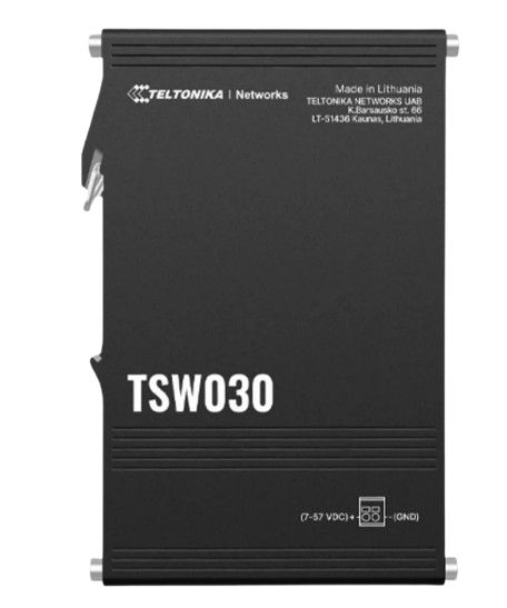 Teltonika TSW, Unmanaged 8 Port Industrial Ethernet Switch