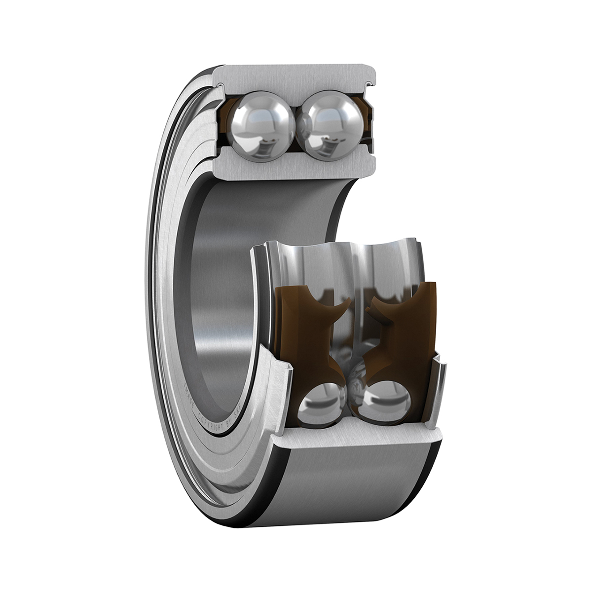 SKF 3201 A-2ZTN9/MT33 2 Row Ball Bearing - 12 mm ID, 32 mm OD 15.9 mm Race Width