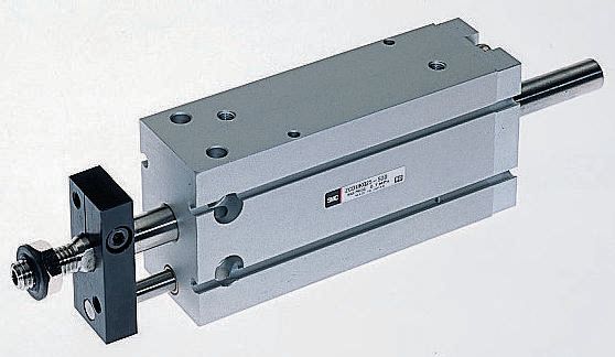 SMC 50 mm Pneumatic Piston Rod Cylinder - CDU Series, Double Acting Acting
