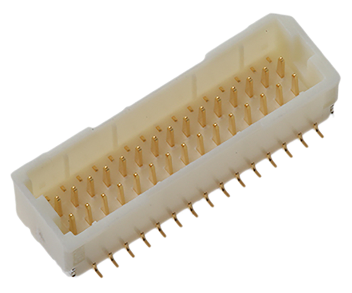 JST SHD Series Straight Surface PCB Header, 30 Contact(s), 1 mm Pitch, 2 Row, Shrouded