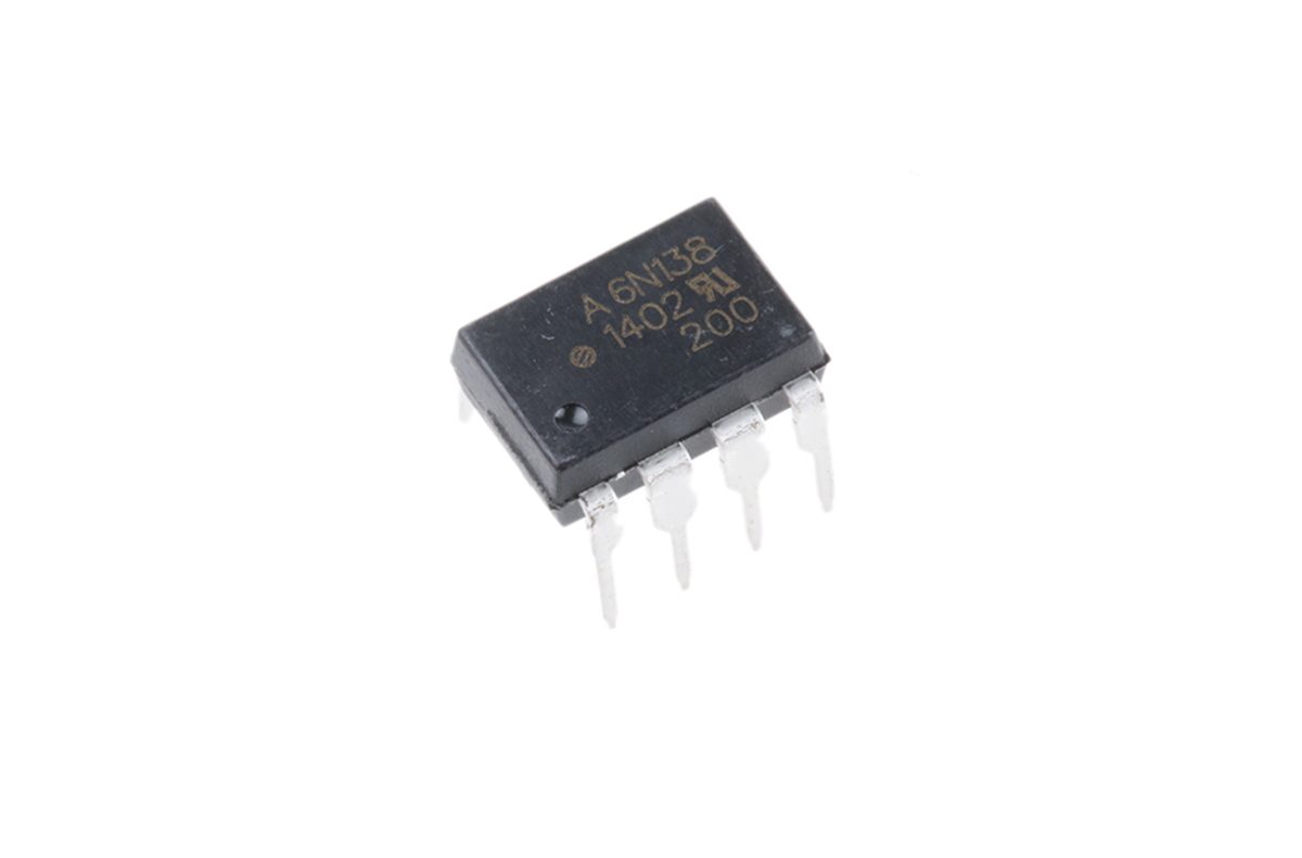 Broadcom, 6N138-000E DC Input Darlington Output Optocoupler, Through Hole, 8-Pin PDIP