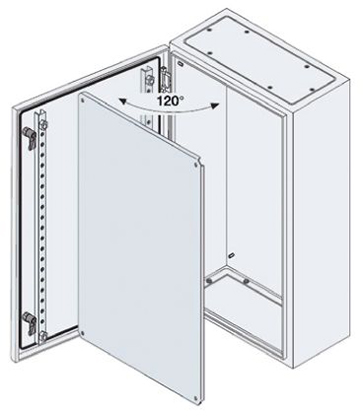 ABB SR2 Monobloc Series Steel Wall Box, IP65, 400 mm x 300 mm x 150mm