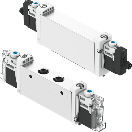 Festo 5/3 Closed Pneumatic Solenoid Valve - Electrical G 1/8 VUVG Series 24V dc