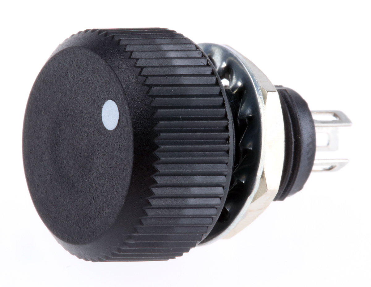 Vishay P16 220kΩ Rotary Potentiometer 1-Gang Panel Mount, P16NP224MAB15