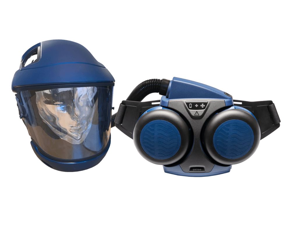 Sundstrom H06 Series Powered Powered Respirator Kit Helmet (without Lens), 2 Filters, EN 12941
