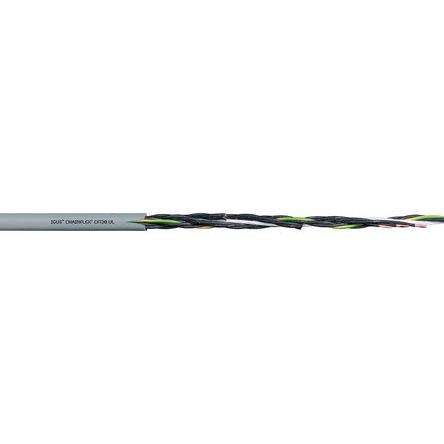 Igus Chainflex CF130.UL Control Cable, 25 Cores, 0.25 mm² 24 AWG, Unscreened, 25 m, Grey Thermoplastic Elastomer Sheath