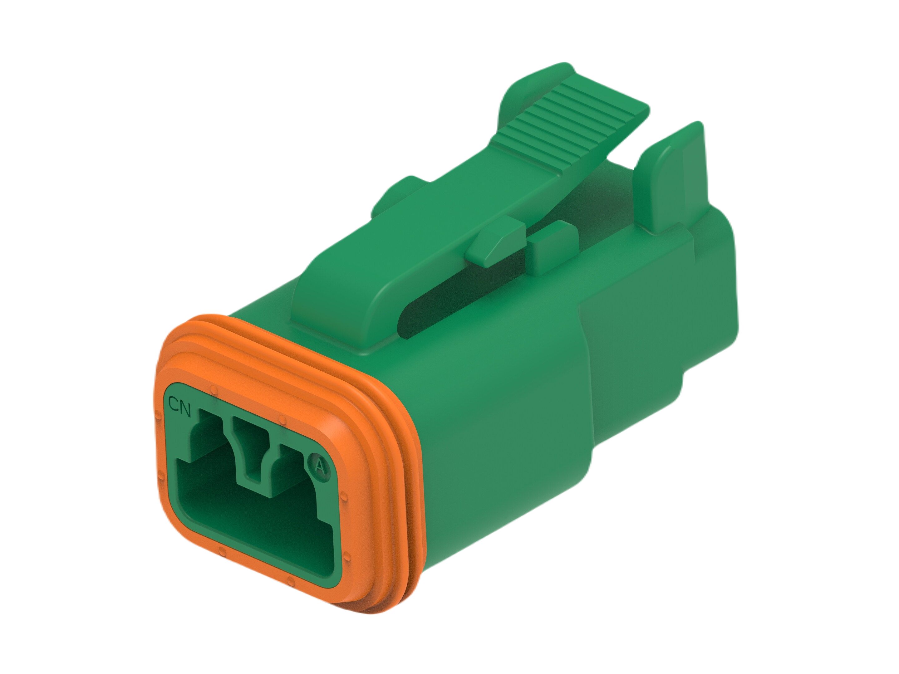 TE Connectivity, DT06-2S Automotive Connector Socket Green Cable 2 Way, Cable Termination DT06-2S-TN03