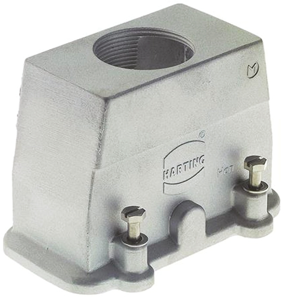 HARTING Han EMC Heavy Duty Power Connector Hood, M40 Thread, Top Entry