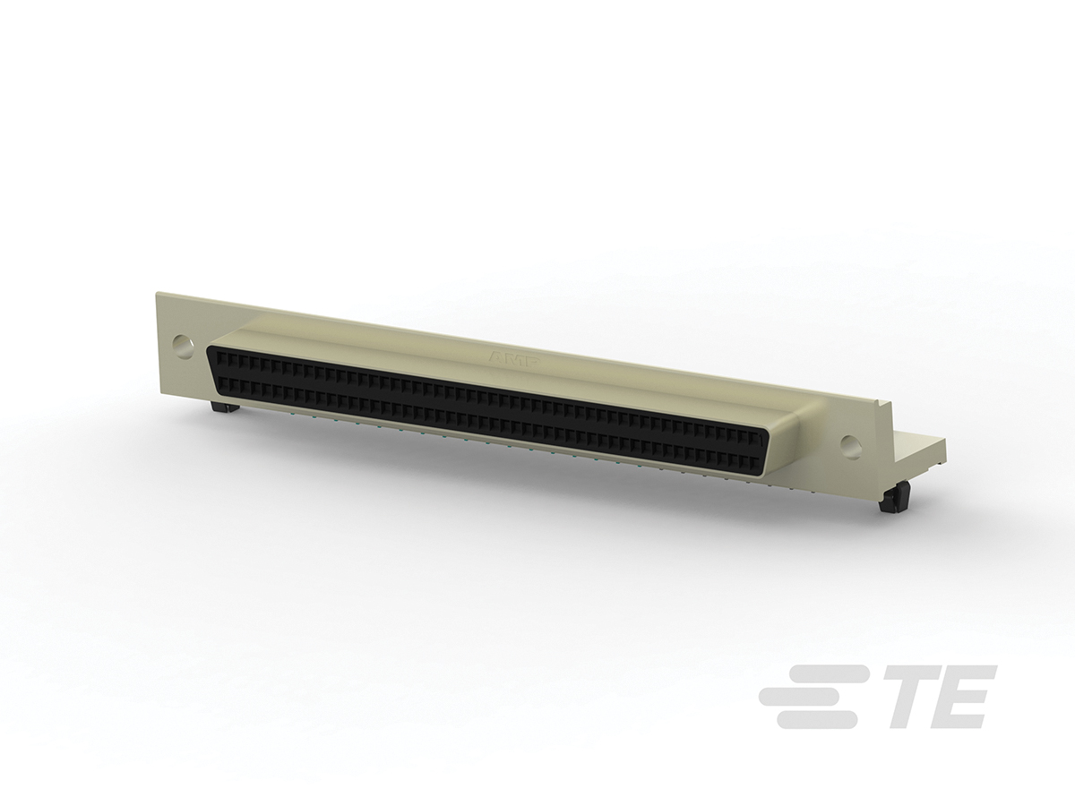 TE Connectivity Amplimite 0.50 100 Way Right Angle Through Hole D-sub Connector Socket, 1.27mm Pitch
