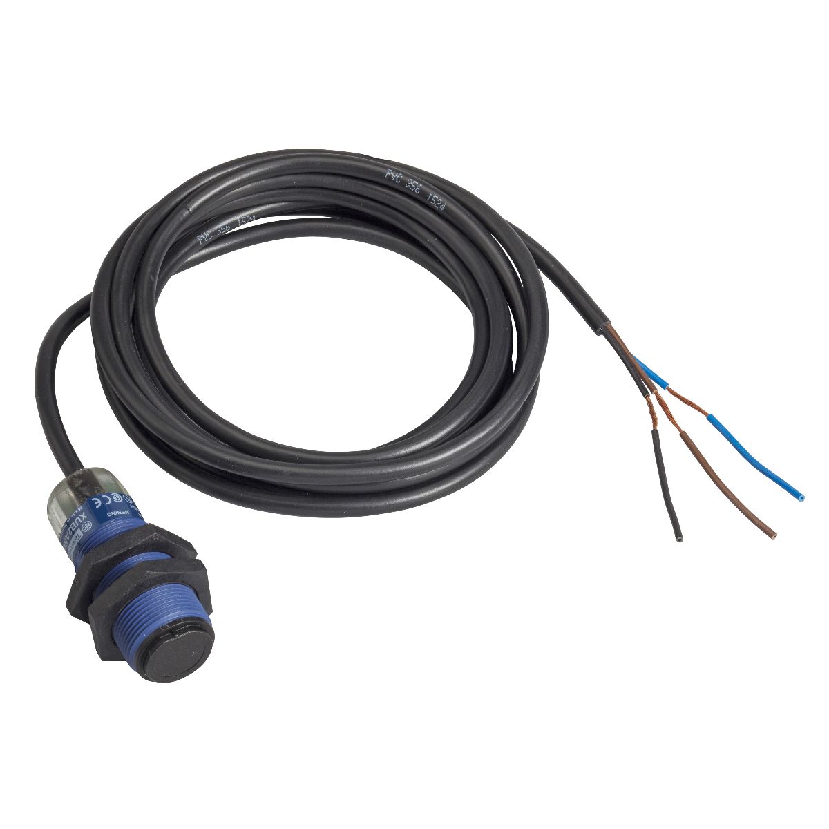 Telemecanique Sensors Through Beam Photoelectric Sensor, Threaded Miniature Sensor, 15 m Detection Range