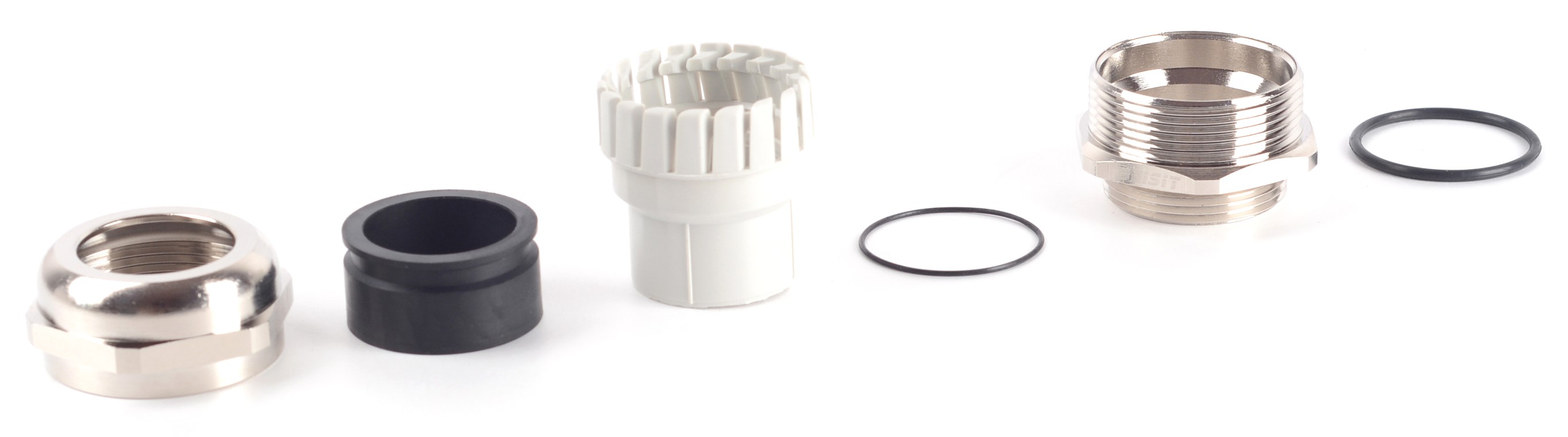 RS PRO Nickel Plated Brass Cable Gland, M32 Thread, 18mm min., 25mm max., IP68