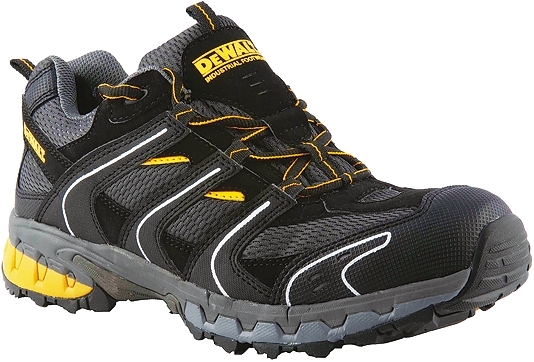 DeWALT Cutter Men's Black Composite Toe Capped Safety Trainers, UK 12, EU 46