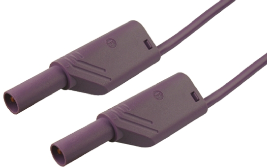 Hirschmann Test & Measurement, 32A, 1000V ac/dc, Violet, 2m Lead Length